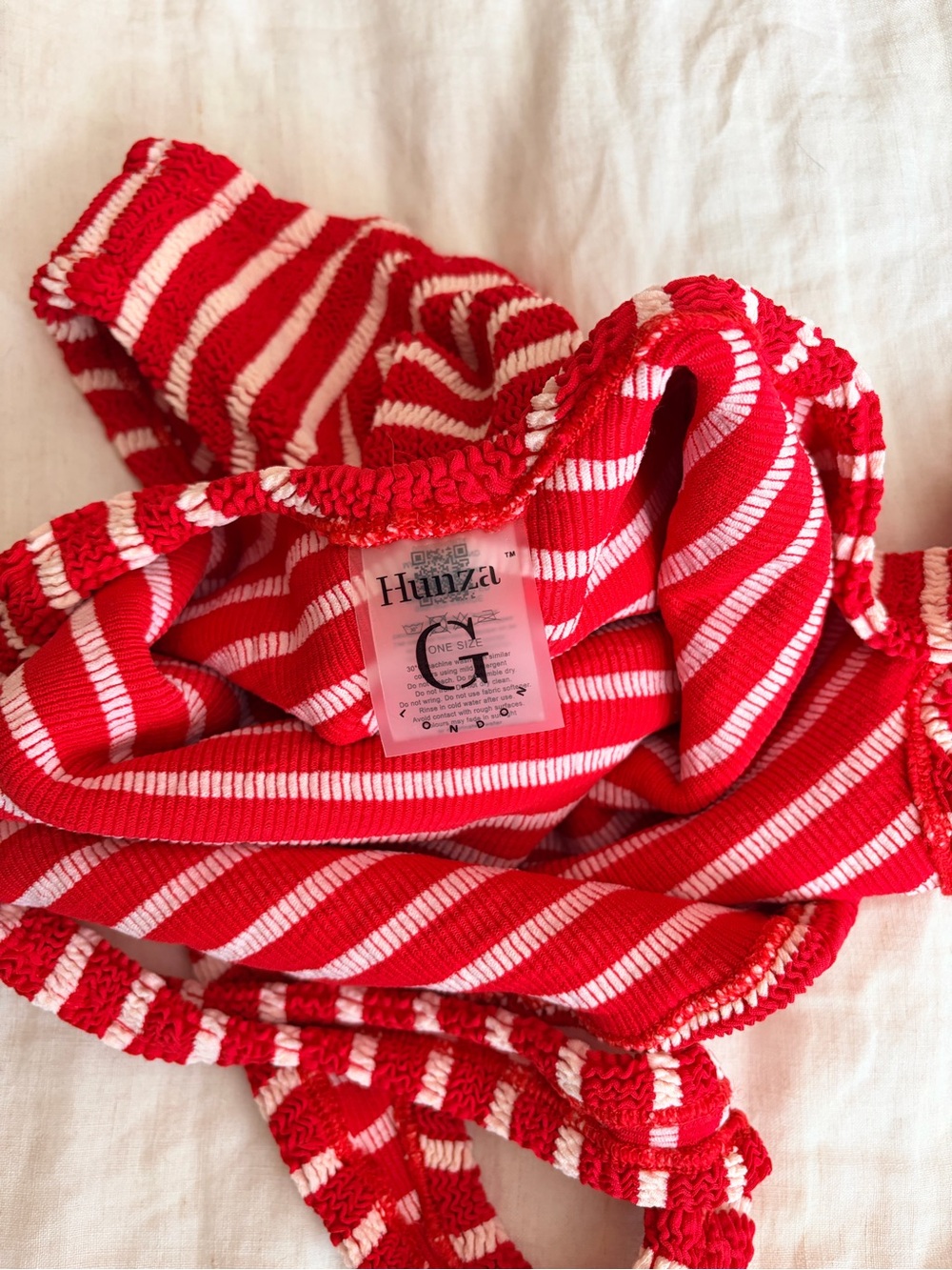 Hunza G Square Neck Striped Suit - Picture 5 of 5